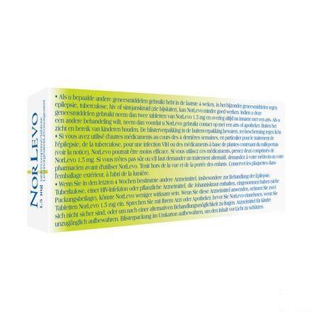 Norlevo Comprimes 1 X 1,5 mg