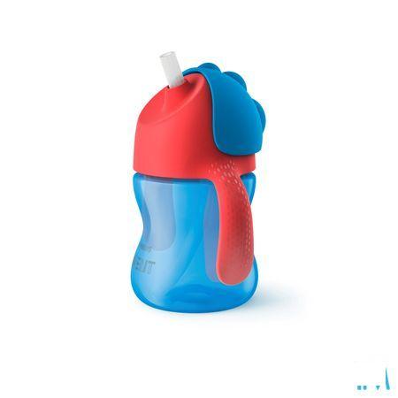 Philips Avent Drinkbeker Rietje Boy Blauw 200 ml Scf796/01  -  Bomedys