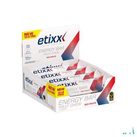 Etixx Energy Bar Fruit Red Fruits 12X38G