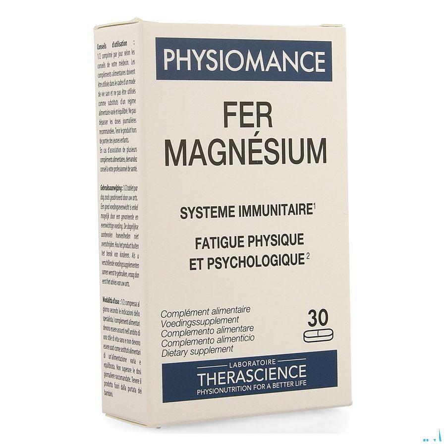 Fer Magnesium Comprimes 30 Physiomance Phy273  -  Therascience