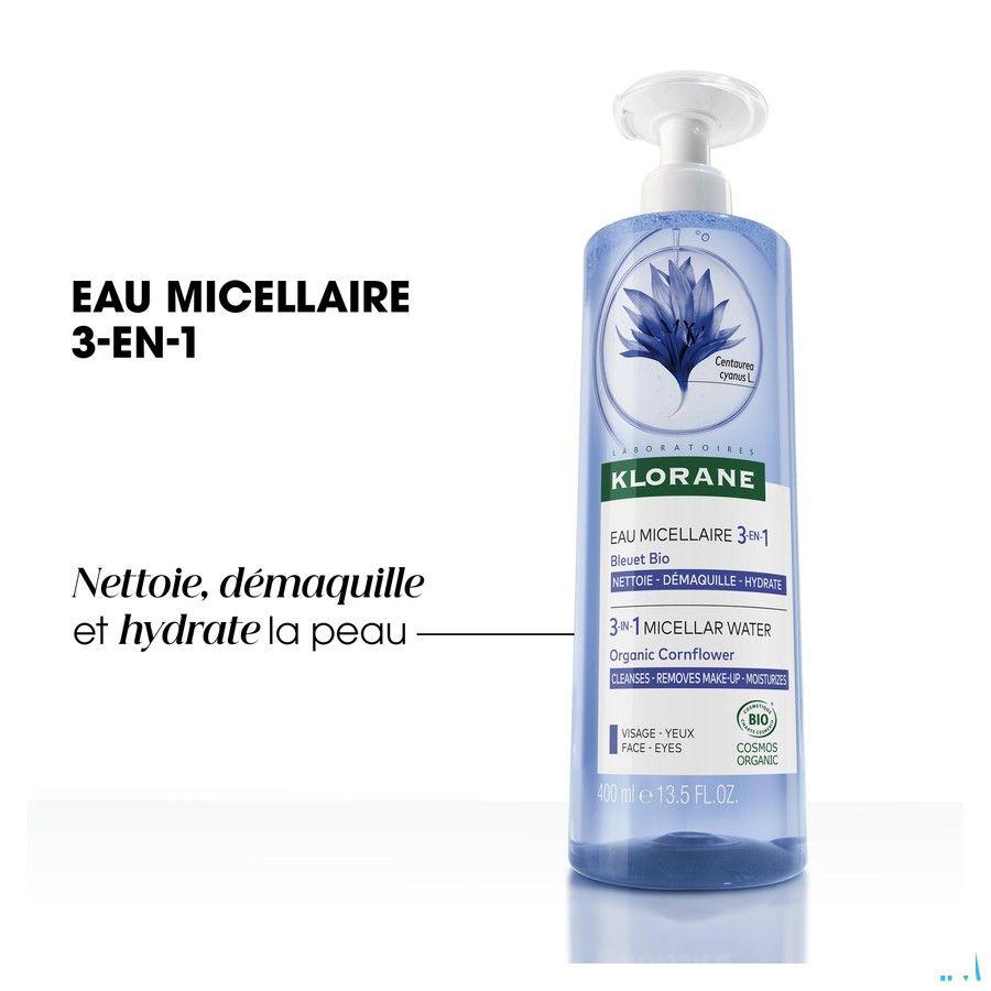 Klorane Visage Bleuet Eau Micellaire Bio 400 ml