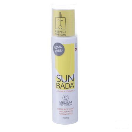 Sunbada Medium 20spf Flacon 200 ml