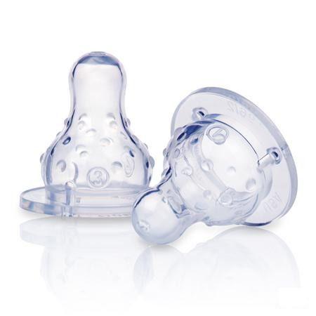 Nuby Antikoliek Speen Voor Standaard Halsfles 1.2.3 Flow 0m +   -  New Valmar