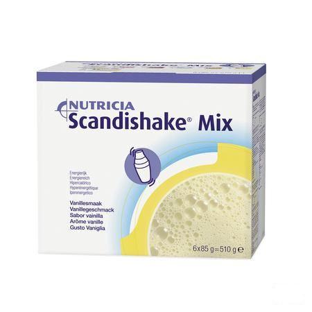 Scandishake Mix Vanille Zakje 6x85 gr  -  Nutricia
