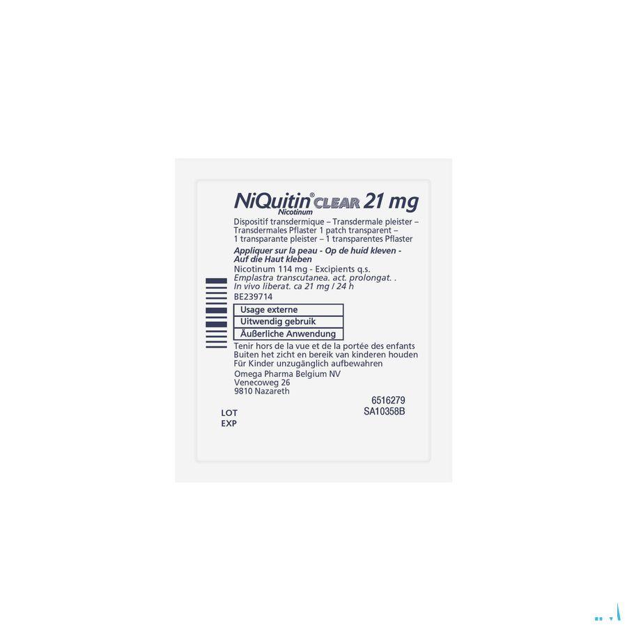 Niquitin Clear Patches 14 X 21 mg