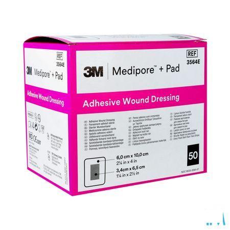 Medipore + Pad 3m 6x10,0cm 50 3564e  -  3M