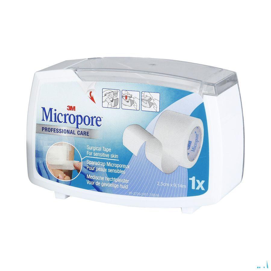 Micropore 3m 25,0mmx9,1m Nieuwe Dispenser 1530p-1d  -  3M