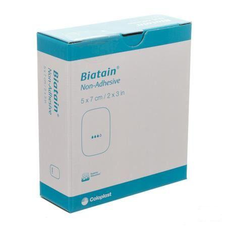 Biatain Schuimverband N/Adh 5,0X 7,0Cm 10 36105  -  Coloplast