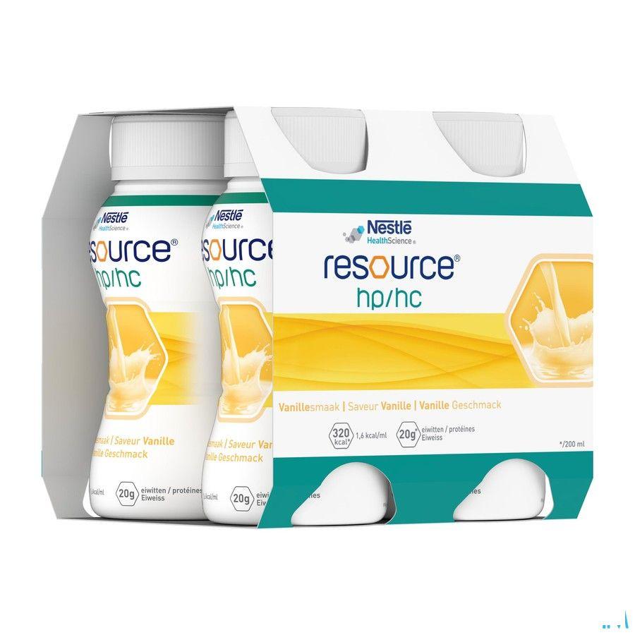 Resource Hp Hc Vanille Fles 4x200 ml  -  Nestle