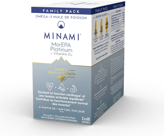 Minami Morepa Sf Platinum + vit D3 1000iu Capsule 2x60  -  Nestle