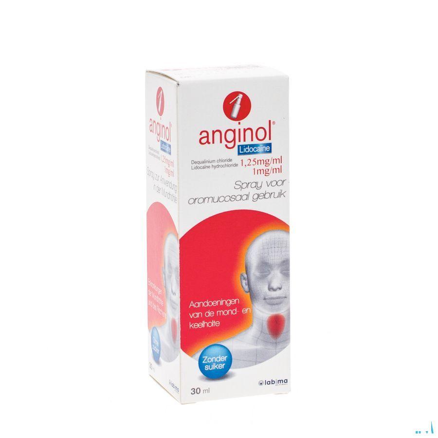 Anginol Lidocaine Spray Buccal 30 ml