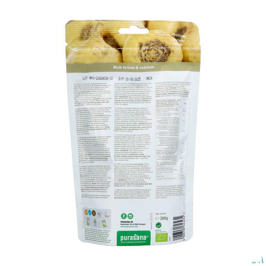 Purasana Macapoeder 200 gr Be-bio-02 Peru