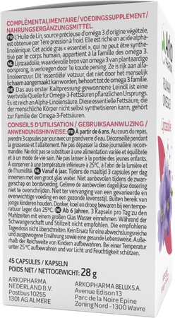 Arkocaps Lijnzaadolie 60  -  Arkopharma