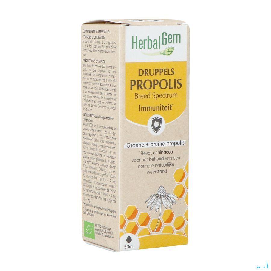 Herbalgem Propolis Large Spectr. Bio Fl Gutt 50 ml  -  Herbalgem