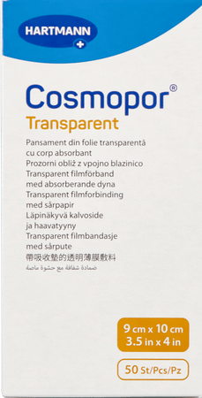 Cosmopor Transparent 9cm x 10cm 50 9010530