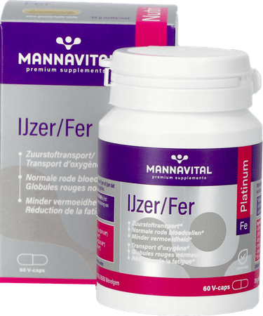 Mannavital Ijzer Platinum V-Capsule 60