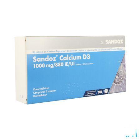 Sandoz Calcium D3 Comprimes A Macher 90x1000 mg/880IE 