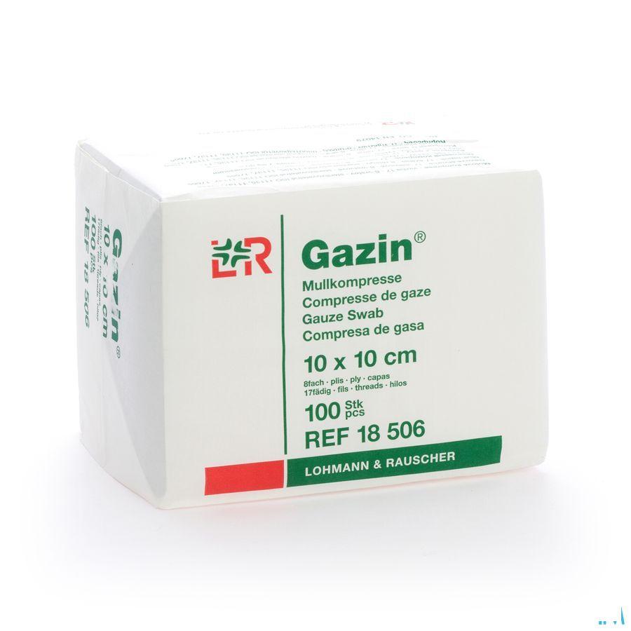 Gazin Kompres Niet steriel 8p 10,0x10,0cm 100 18506  -  Lohmann & Rauscher