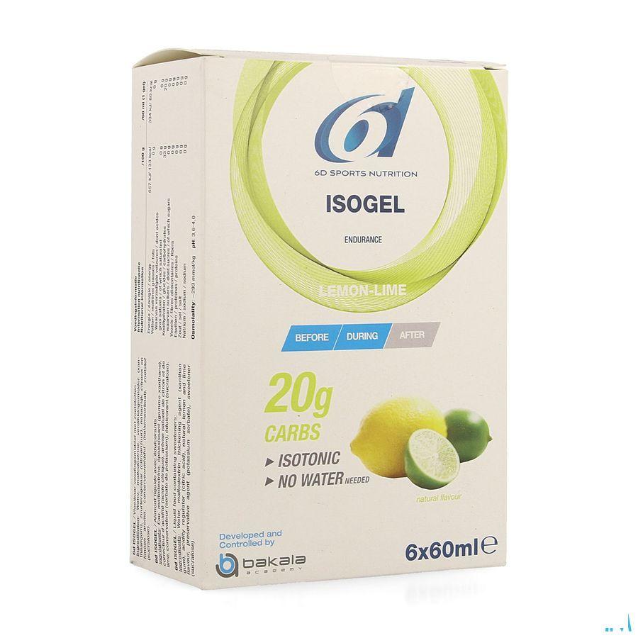 6D Sixd Isogel Lemon Lime 6X60 ml