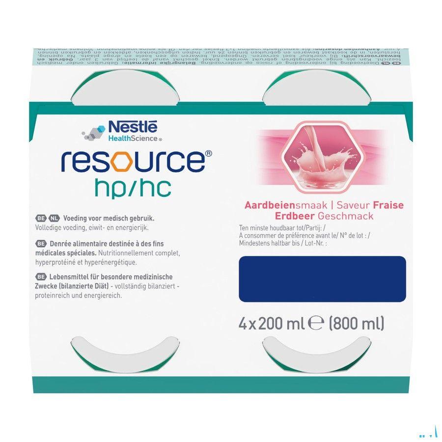Resource Hp Hc Aardbei Fles 4x200 ml  -  Nestle