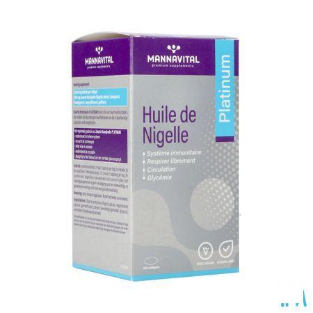 Mannavital Omega 3 Zwarte Komijnolie V-Caps 120