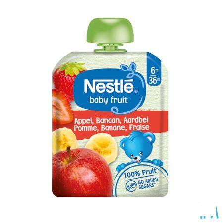 Naturnes Appel Banaan Aardbei 90 gr  -  Nestle