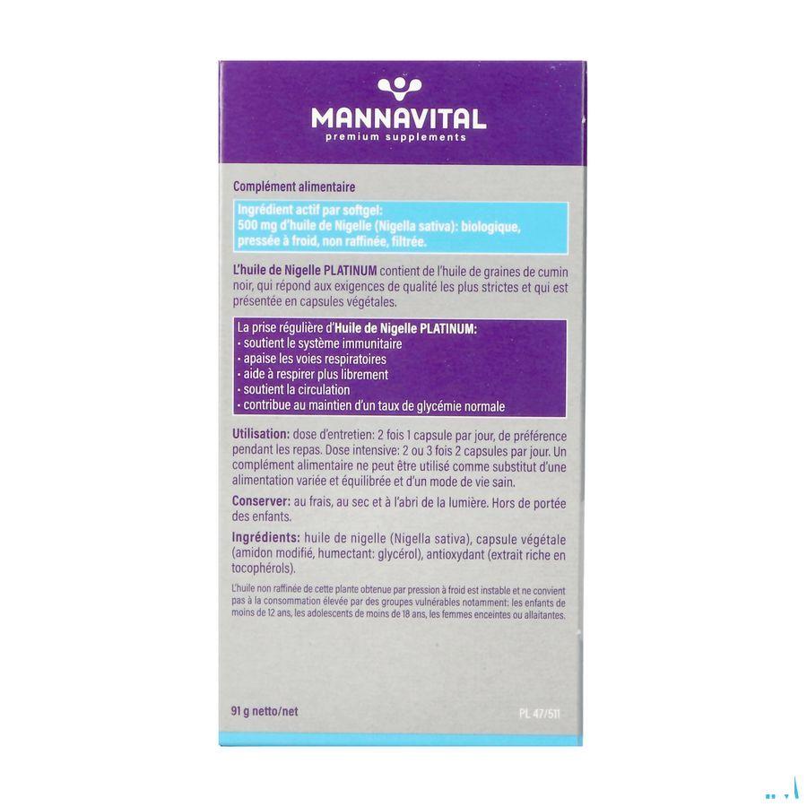 Mannavital Omega 3 Zwarte Komijnolie V-Caps 120