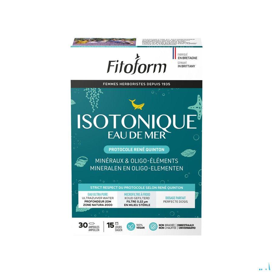 Isotonique Eau De Mer Ampullen 30x10 ml Fitoform  -  Bioholistic Diffusion