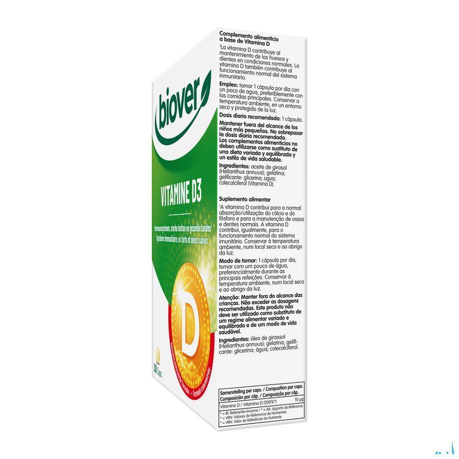 Biover Vitamine D3 Caps 30