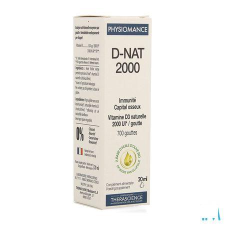 D-Nat 2000 Flacon Gouttes 20 Ml Physiomance PHY341  -  Therascience