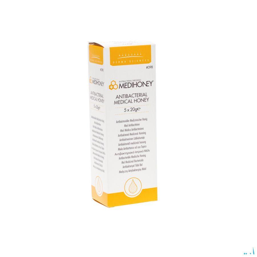 Medihoney Miel Antibacterien Gel Tube 5x20 gr