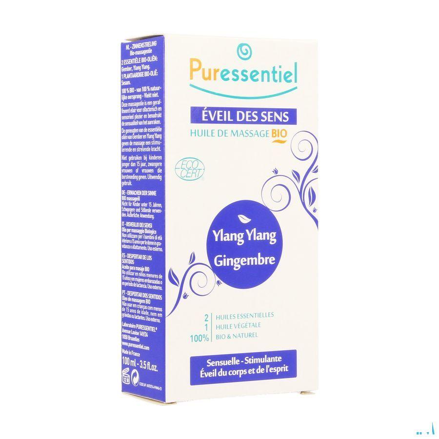 Puressentiel Mass.olie Ylang Ylang-gember Bio100 ml  -  Puressentiel