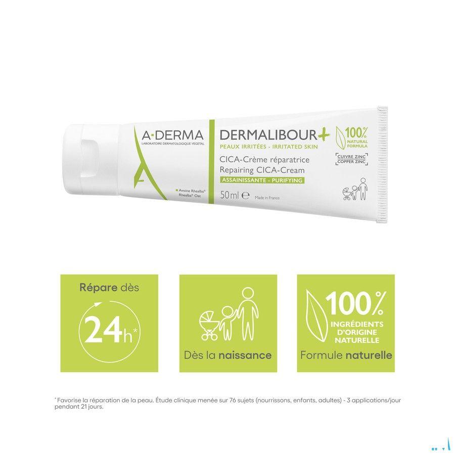 Aderma Dermalibour + Creme Reparatrice Tube 50 ml  -  Aderma