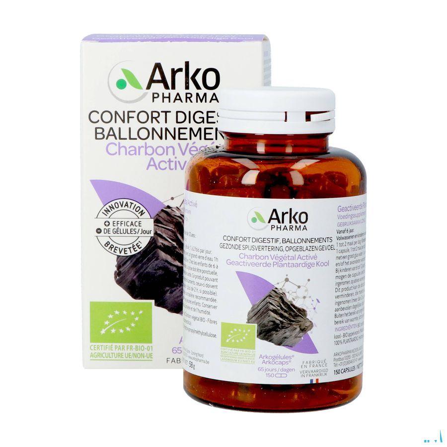 Arkocaps Plantaardig Kool Capsule 150  -  Arkopharma