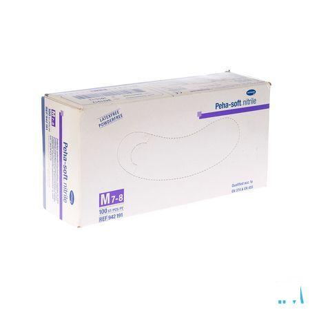 Pehasoft Nitrile  Handschoenen medium  100 stuks  -  Hartmann
