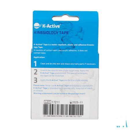 K-active Tape Rose - 5cm X 5m : La Bande De Kinesiologie Originale Produite Par Nitto Denko  -  Naqi