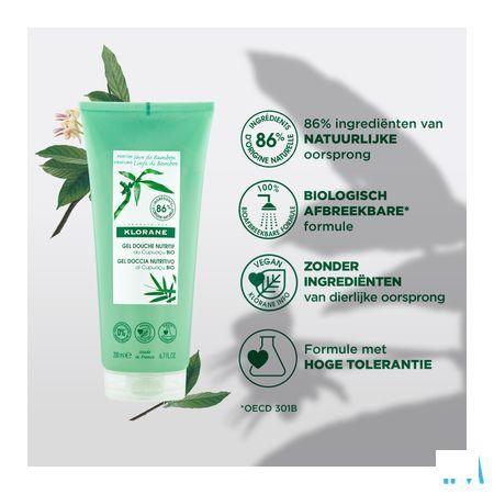 Klorane Lichaam Douchegel Seve Bamboe 200 ml