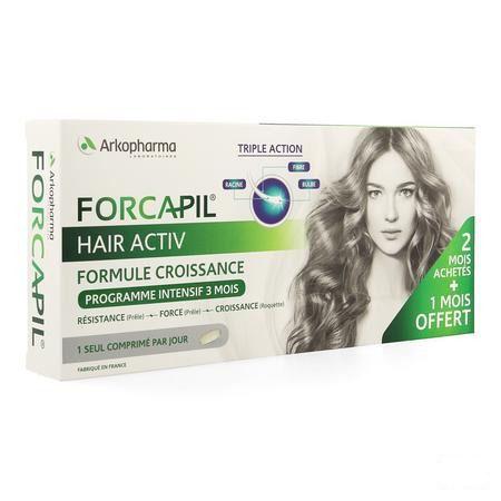 Forcapil Hair Activ Comprimes 3x30 3 Mois  -  Arkopharma
