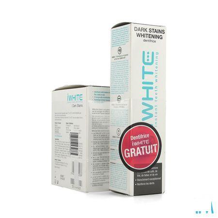 Iwhite Dark Stains 10 + Tandpasta Whitening 75 ml