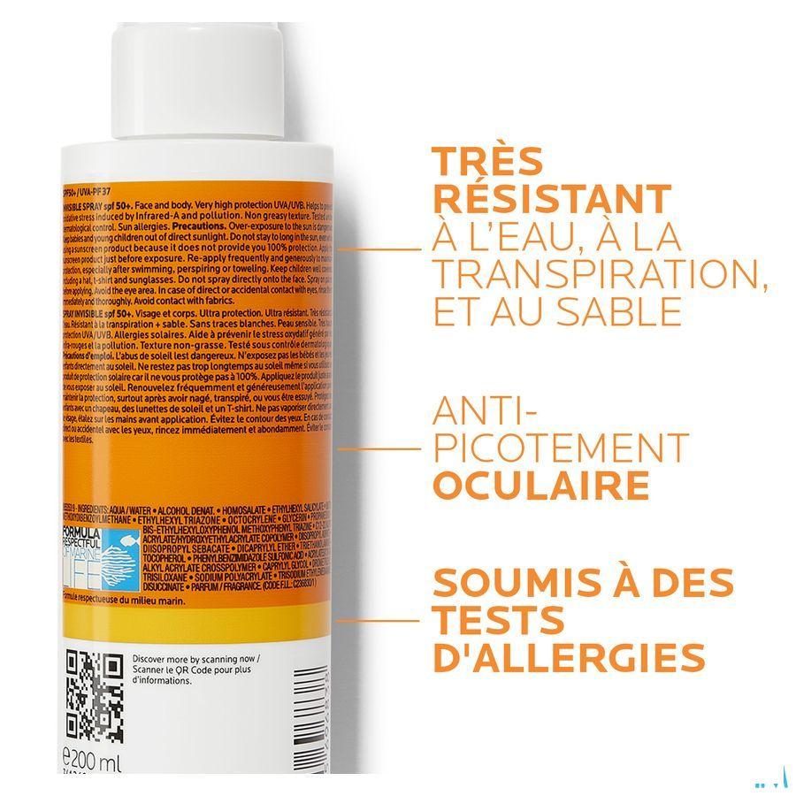 Anthelios Spray Invisible Ip50+ Parfum 200 ml  -  La Roche-Posay