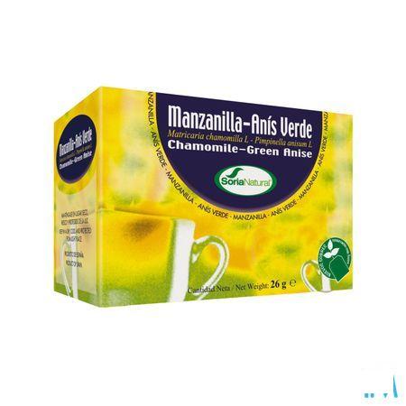 Soria Manzanilla-anis - Camomille-anis Natusor - 20 Sachets  -  Soria Bel