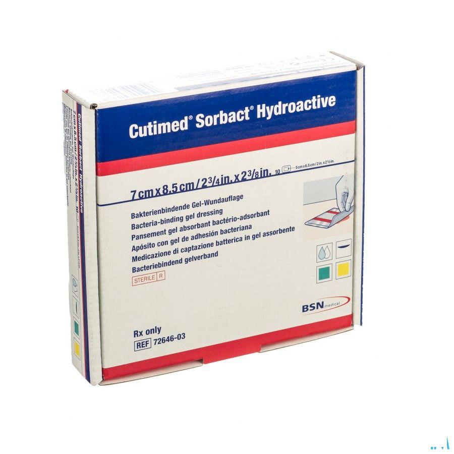 Cutimed Sorbact Hydroactive 7x 8,5cm 10 7264603