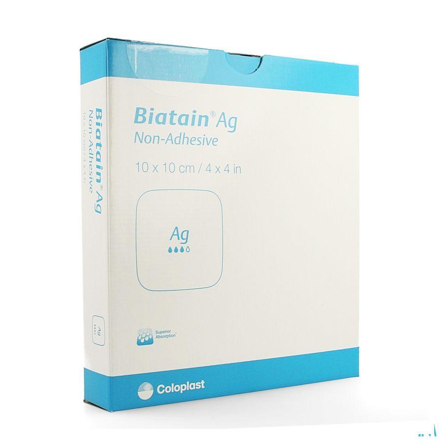 Biatain Ag Schuimverb N/adh 10,0x10,0cm 5 39622  -  Coloplast