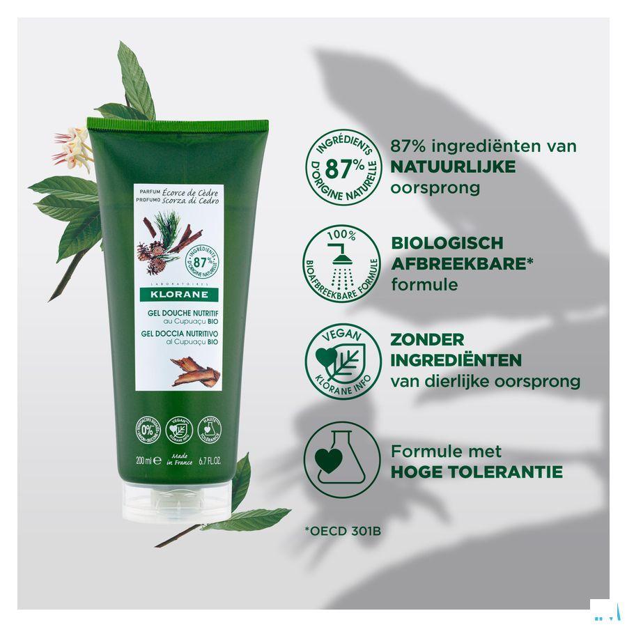 Klorane Lichaam Douchegel Cederhout 200 ml