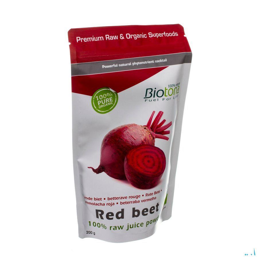 Biotona Red Beet Raw Powder 200 gr  -  Keypharm