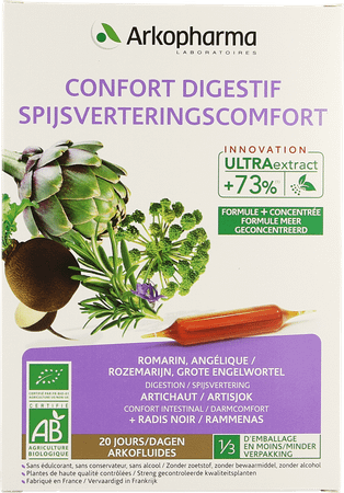 Arkofluide Spijsverteringcomfort Bio Ampullen 20  -  Arkopharma