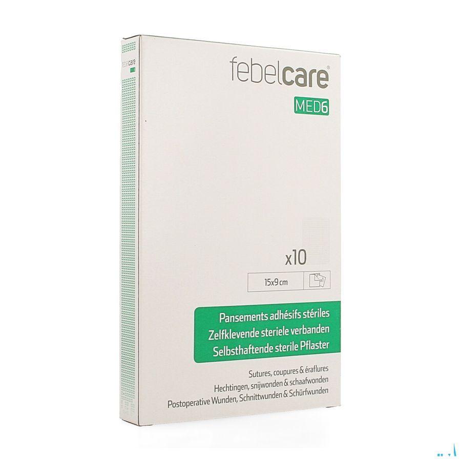 Febelcare Med6 Pansem. Adhesifs Steril.15x9cm 10pc