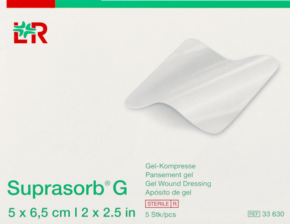 Suprasorb G Compresse 5x6,5cm 5 33630  -  Lohmann & Rauscher