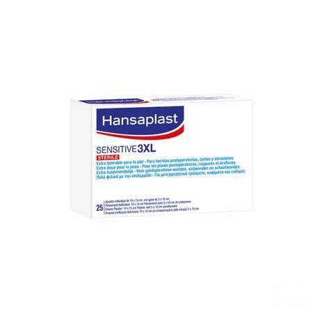 Hansaplast Sensitive Ster. 3Xl 10Cmx15Cm Strips 25  -  Beiersdorf