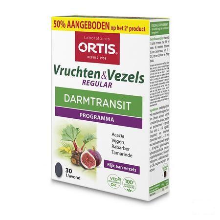 Ortis Vruchten & Vezels Regular Tabletten 2x30  -  Ortis